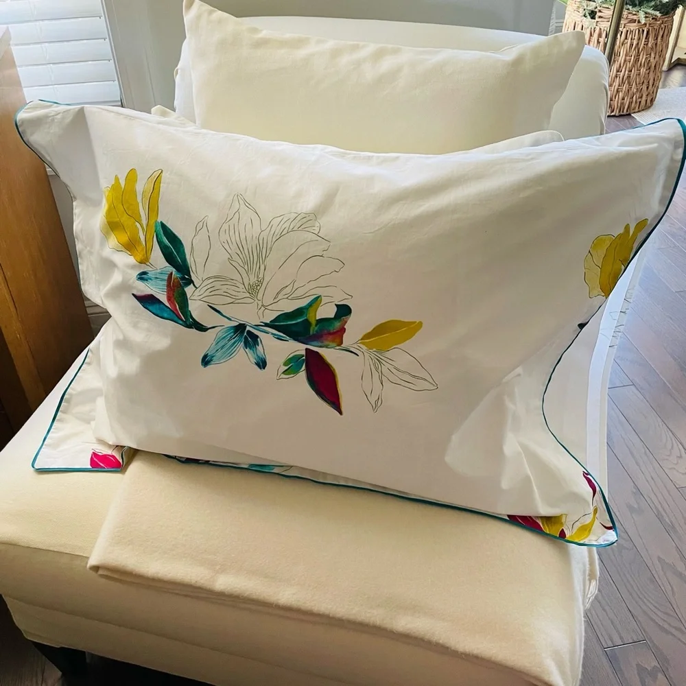 YVES DELORME PARIS FOUGUE Standard Pillow Sham FRANCE